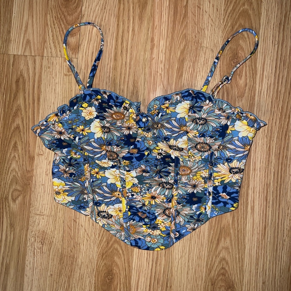 Floral Bustier Top